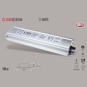 Cata 200w Dış Mekan 17A Led Trafosu CT-2593