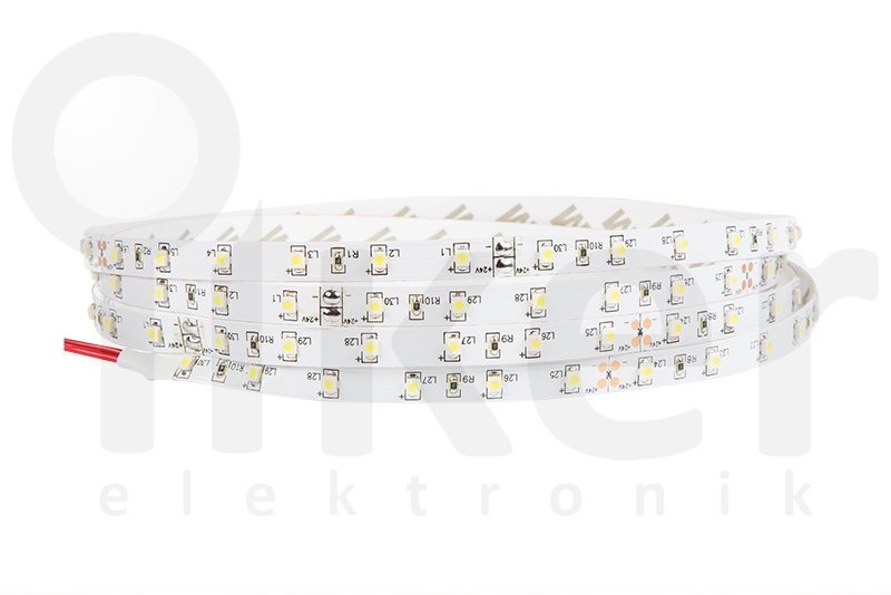 Tek Çip 3528 SMD Şerit Led 24 VDC Dış Mekan 5 Mt. Yeşil Işık FSFI.3528.G062.6024