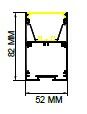 Darklight 52 60W 620x620 mm Kare Linear Düz Difüzör DL5282 6262