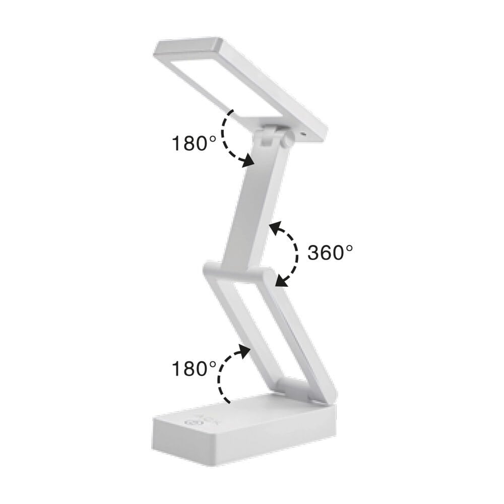 ACK Şarjlı LED Masa Lambası, Ayarlanabilir Dokunmatik Işık, Çalışma ve Okuma Lambası