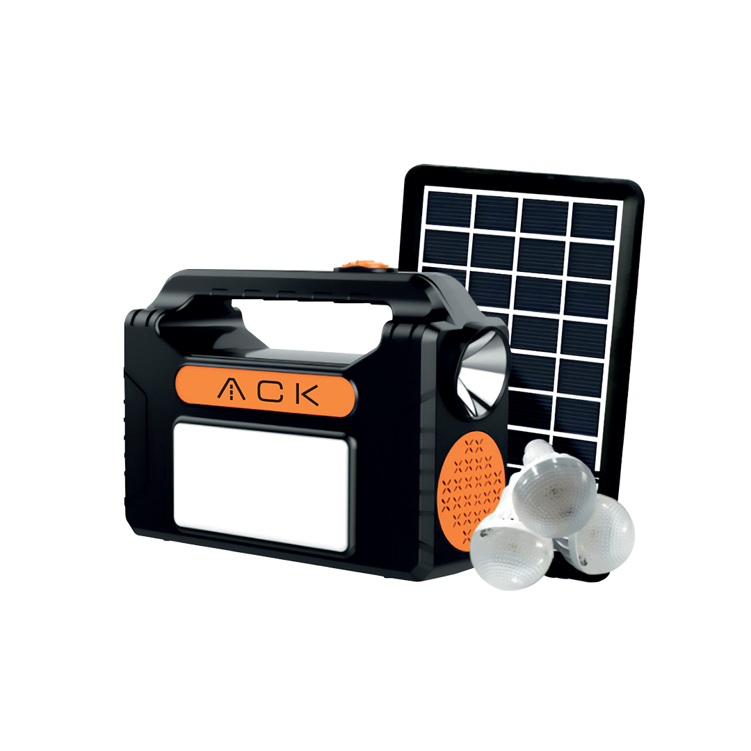 ACK 3 Ampul + El Feneri  Solar LED Kamp Aydınlatması Seti AC01-00830