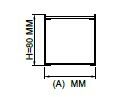 Darklight 80 50W 600x600 mm Radius Köşeli Linear Düz Difüzör DL83 6060