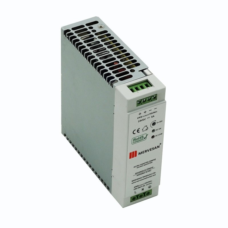 Mervesan 48V 1.6A 75W Ray Montaj Ac/Dc Smps Adaptör MT-SDR-75-48