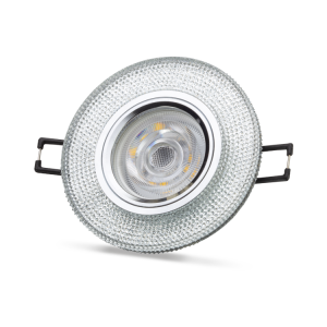 Noas Lita 3W 4000K Natural Beyaz Led Çerçeveli Dekoratif Kristal Cam Boş Kasa YL65 1707