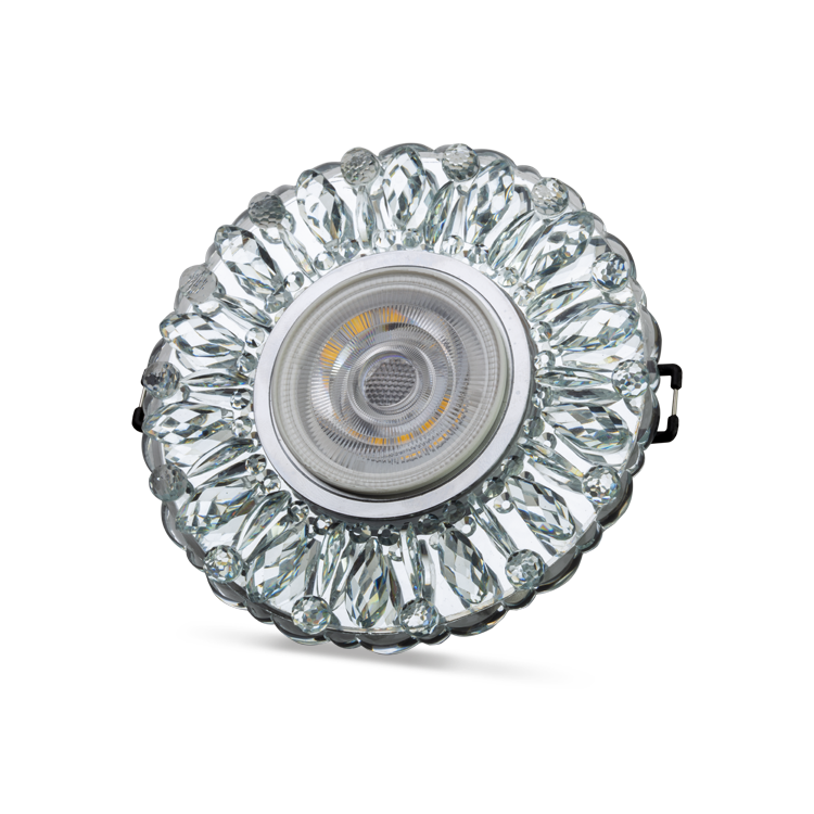 Noas Lodos 3W 4000K Natural Beyaz  Led Çerçeveli Dekoratif Kristal Cam Boş Kasa YL65 1717