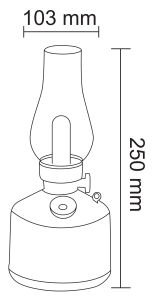 Forlife Harşit Şarjlı Led Masa Lambası FL-8068