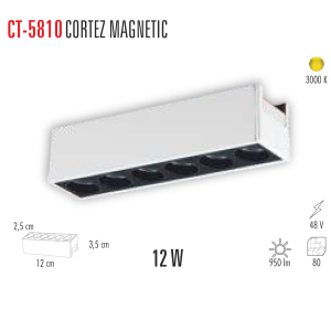 CATA 12W CORTEZ Magnet Led Spot(Günışığı) CT-5810G