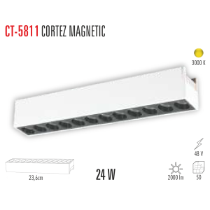 CATA 24W CORTEZ Magnet Led Spot(Günışığı) CT-5811G