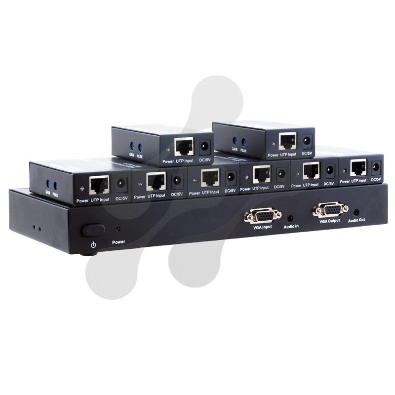 VGA UTP Extender 300M - Audio 8 Port SET KX1108