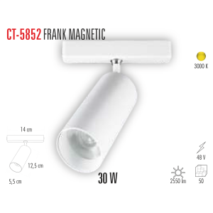 CATA 30W FRANK Magnet Led Spot(Günışığı) CT-5852G