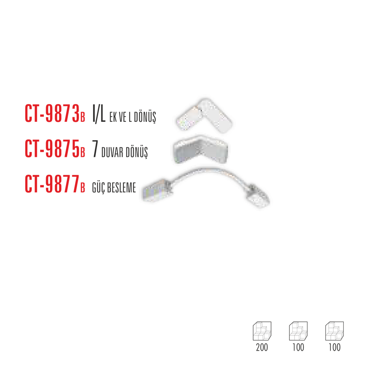 CATA Magnet Ray Ek Parçası (Beyaz) CT-9873B