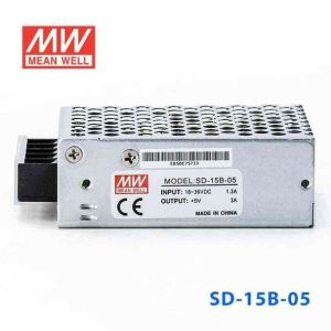 MEANWELL- SD-015B-05 	18~36Vdc>5Vdc 3.0Amp  Güç Kaynağı