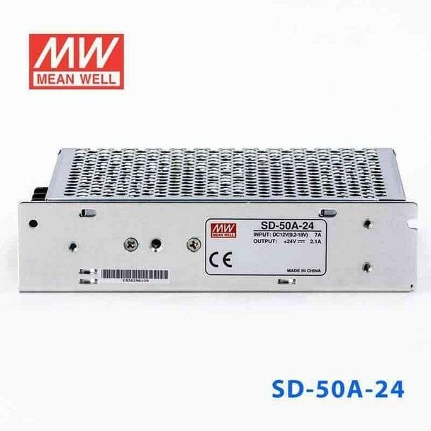 MEANWELL- SD-050A-24 	9.2~18Vdc>24Vdc 2.1Amp  Güç Kaynağı