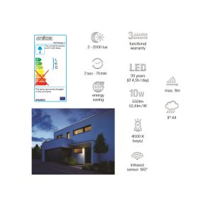 Sensörlü Dış Aydınlatma Armatürü Steinel XLED Slim - Beyaz