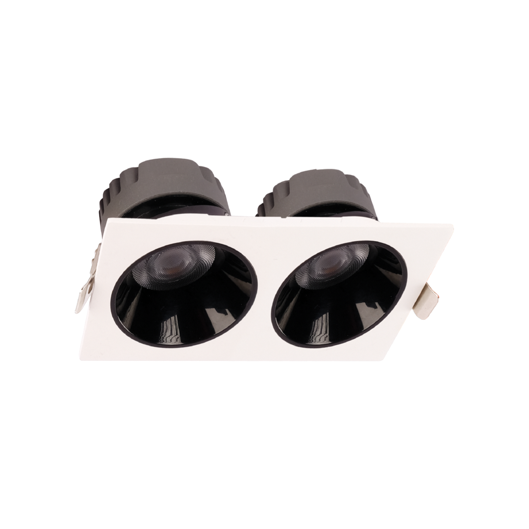ACK 2x25  3000K Siyah Reflektörlü Beyaz İkili Led Spot Sıva Altı AD10-03600