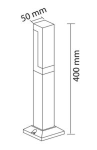 Forlife Ladin 40 cm Bolard  Armatür FL-1793