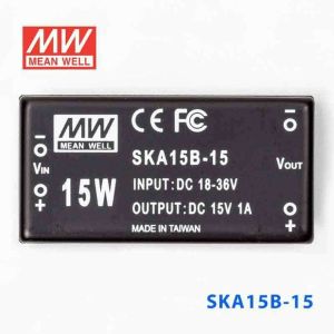 MEANWELL- SKA15B-15 18~36Vdc>+15Vdc 1000mA  Dönüştürücü