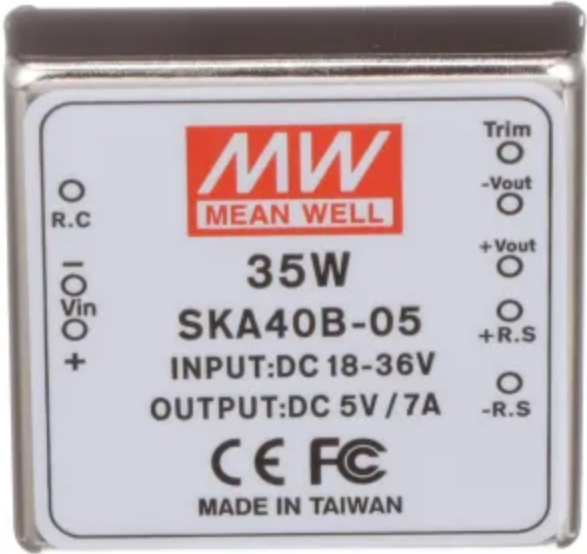 MEANWELL- SKA40B-05 18~36Vdc>+5Vdc 7.0Amp  Dönüştürücü