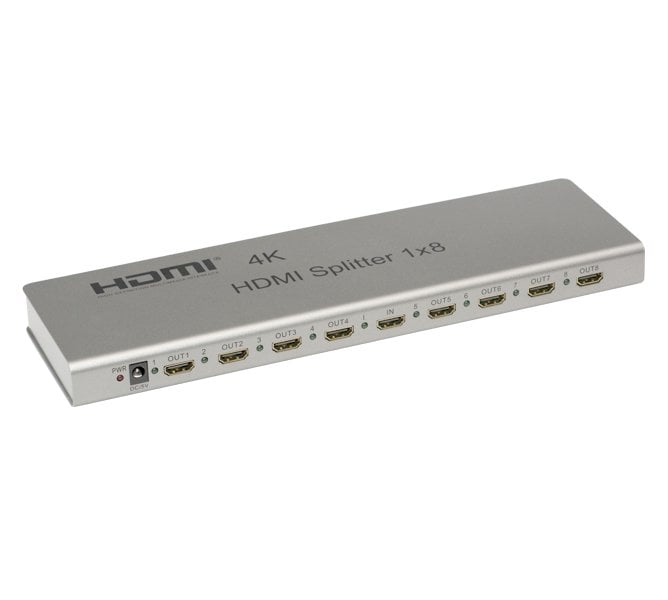 1x8 HDMI Splıtter - 3D Desteği - Ultra HD - 4K*2K @45HzHDMI 1408S