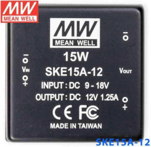 MEANWELL- SKE15A-12 09~18Vdc>+12Vdc 1300mA  Dönüştürücü
