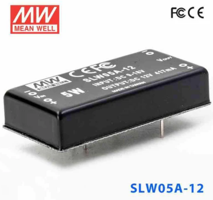 MEANWELL- SLW05A-12 09~18Vdc>+12Vdc 417mA  Dönüştürücü