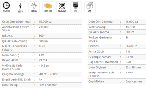 Cata 4W 2700K Rustik Led Ampul CT-4280