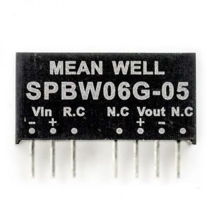 MEANWELL- SPBW06G-05 18~75Vdc>+5Vdc 1200mA  Dönüştürücü