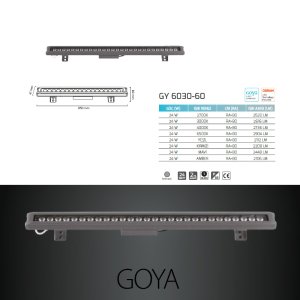 Goya 24W 6500K Beyaz Işık Wallwasher GY 6030-60