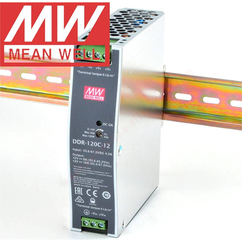 MEANWELL- DDR-120C-12  Din Rail - Ray Montajlı Güç Kaynağı