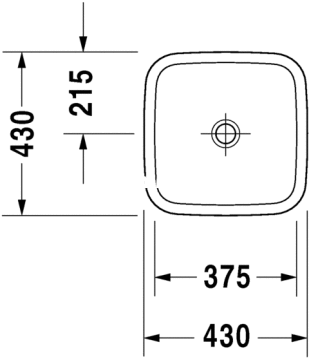 Duravit Durastyle Deliksiz Çanak Lavabo 43 cm 034943