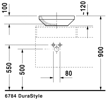 Duravit Durastyle Deliksiz Çanak Lavabo 43 cm 034943