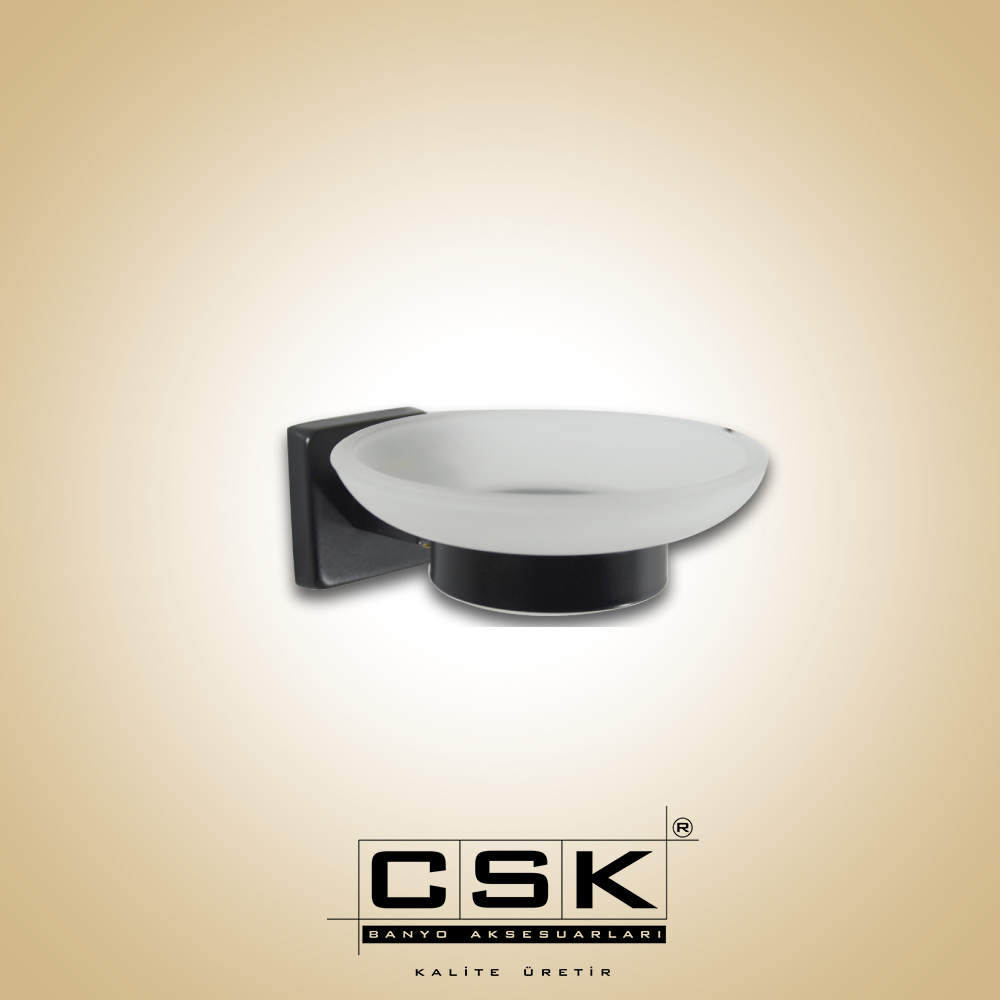 Csk Banyo Aksu Sabunluk Mat Siyah AKS12401