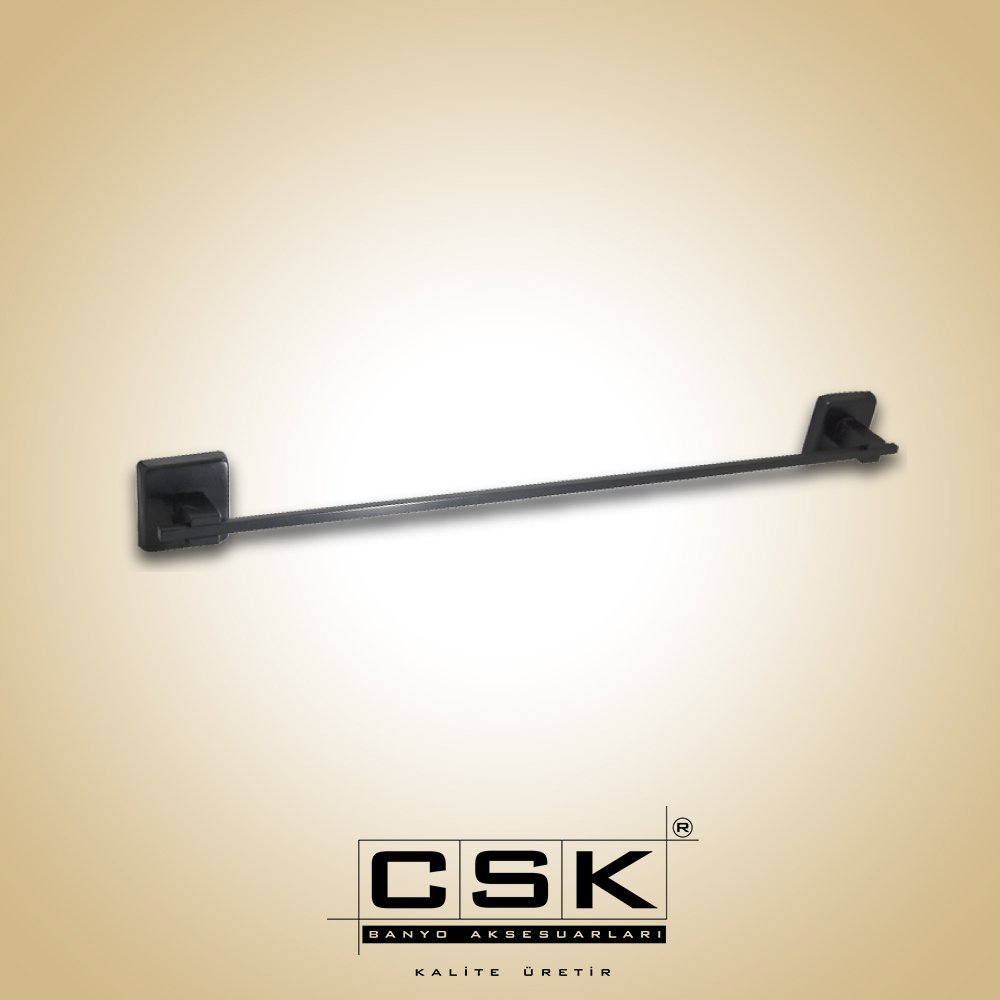 Csk Banyo Aksu Uzun Havluluk Mat Siyah AKS12403