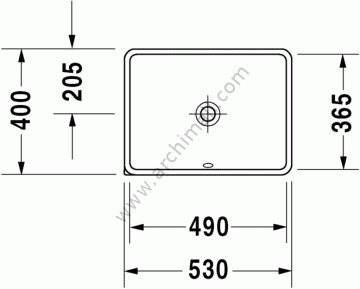 Duravit Starck 3 Tezgah Altı Lavabo 49 cm 030549