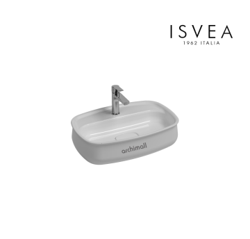 İsvea Fluido Tezgah Üstü 60 cm Lavabo Beyaz