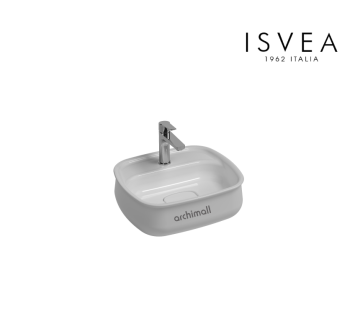 İsvea Fluido Tezgah Üstü 47 cm Lavabo Beyaz