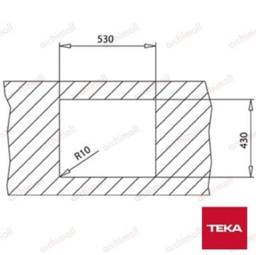 Teka FlexLinea 50.40 RS15 Tezgah Altı Çelik Evye