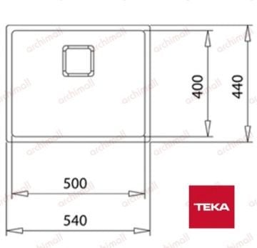 Teka FlexLinea 50.40 RS15 Tezgah Altı Çelik Evye