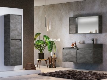 Orka Canada 120 cm Asma Banyo Dolabı