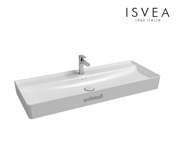 İsvea Vea 121 cm Etajerli Lavabo Beyaz