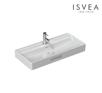 İsvea Vea 101 cm Etajerli Lavabo Beyaz