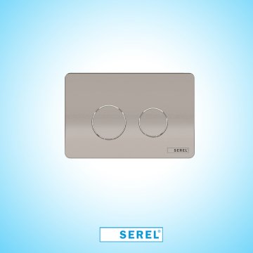 Serel P57 Mat Krom Kumanda Paneli (Parmak İzi Bırakmayan) P570180