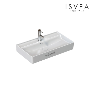İsvea Vea 81 cm Etajerli Lavabo Beyaz