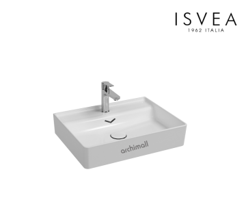 İsvea Vea 61 cm Etajerli Lavabo Beyaz