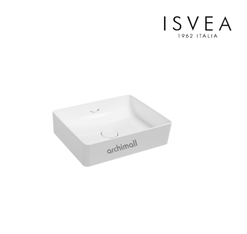 İsvea Vea 50 cm Tezgah Üstü Lavabo Beyaz