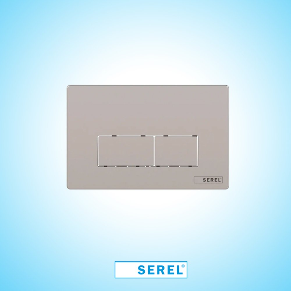 Serel Mat Krom Kumanda Paneli (Parmak İzi Bırakmayan) P580180