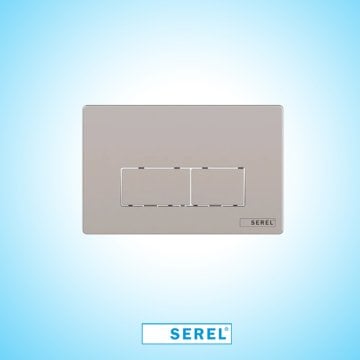 Serel Mat Krom Kumanda Paneli (Parmak İzi Bırakmayan)