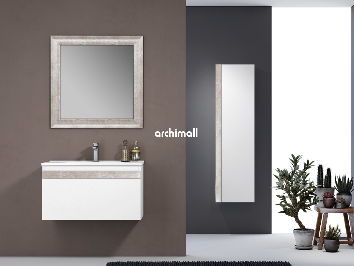 Orka Boston 80 cm Asma Banyo Dolabı