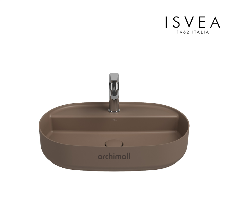 İsvea İnfinity 60 cm Tezgah Üstü Lavabo Vizon