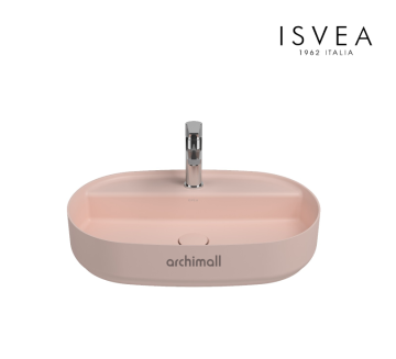 İsvea İnfinity 60 cm Tezgah Üstü Lavabo Somon